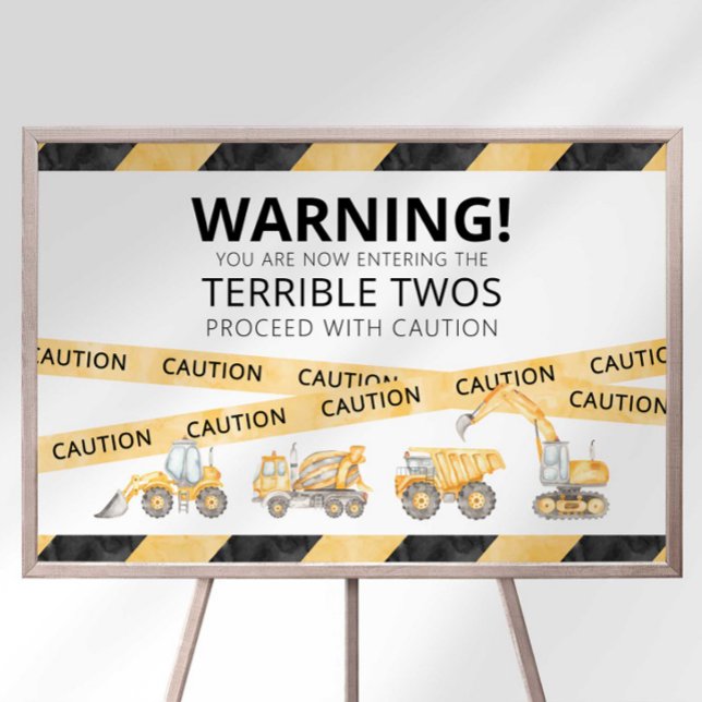 Warning Terrible Twos Ahead Welcome Sign (Creator Uploaded)
