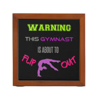 Warning This Gymnast Is About To Flip Out Desk Organizer