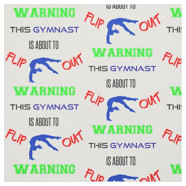 Warning This Gymnast Is About To Flip Out Fabric (Swatch)