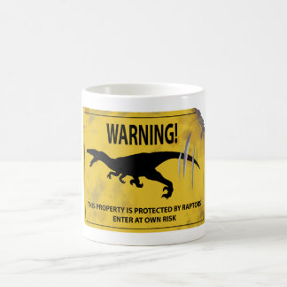 Warning! This Property is Protected by Raptors Coffee Mug