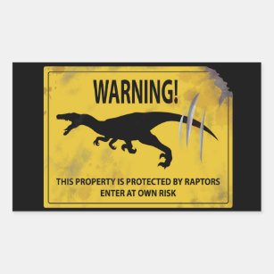 velociraptor free zone