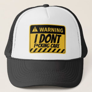 WARNING TRUCKER HAT