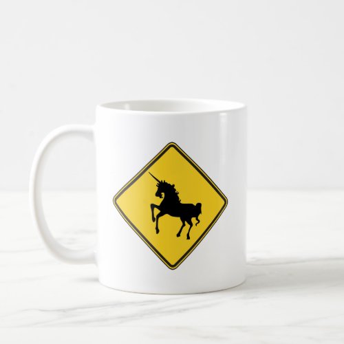 Warning Unicorns Coffee Mug