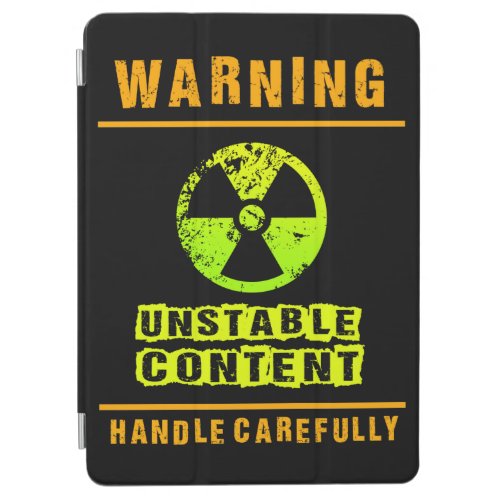 WARNING UNSTABLE CONTENT iPad AIR COVER