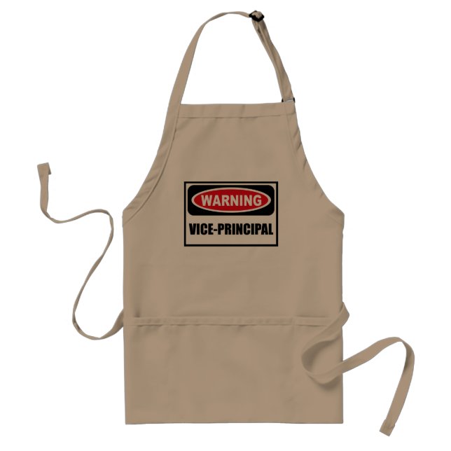 Warning VICE-PRINCIPAL Apron (Front)
