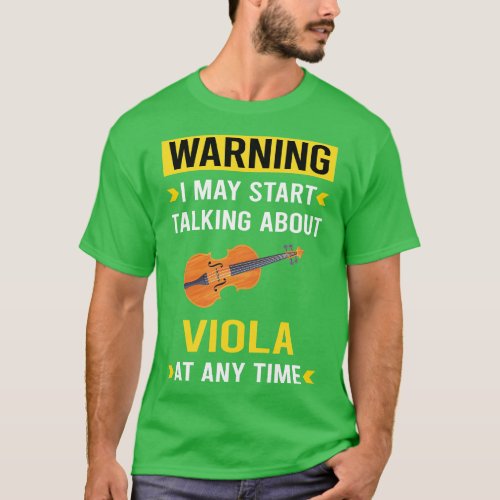 Warning Viola Violist T_Shirt