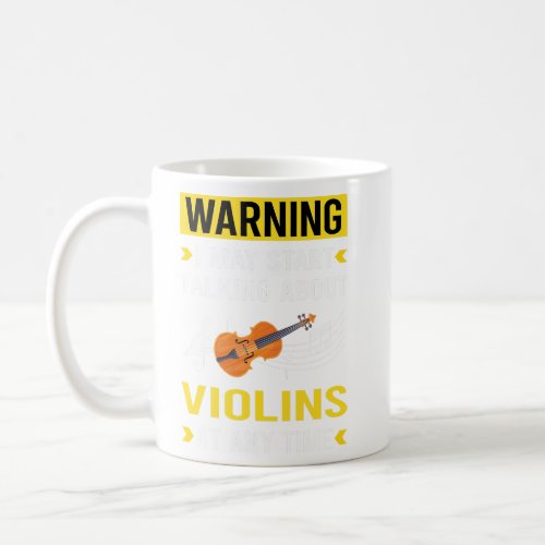 Warning Violin  Coffee Mug