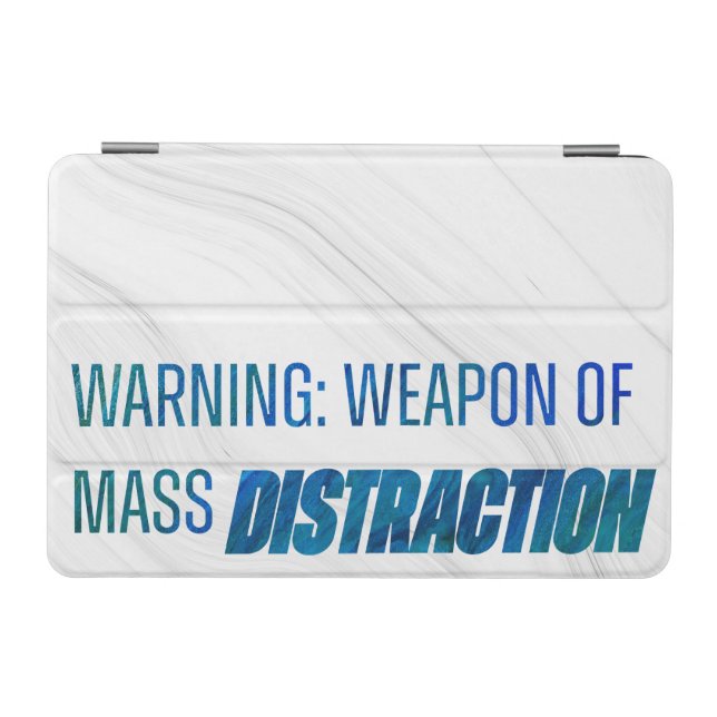 Warning Weapon of Mass Distraction iPad Mini Cover (Horizontal)