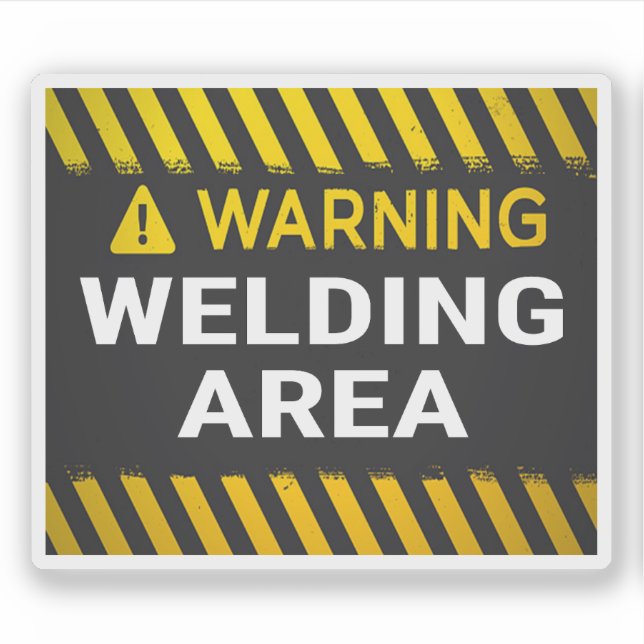 Warning Welding Area Sticker (Front)