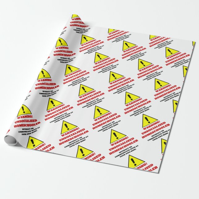 WARNING WRAPPING PAPER (Unrolled)