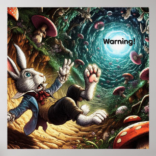 Warning You Might be Falling Down The Rabbit Hole Holder