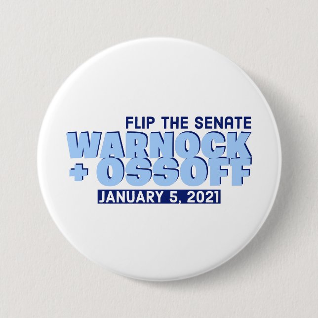 Warnock and Ossoff Button (Front)