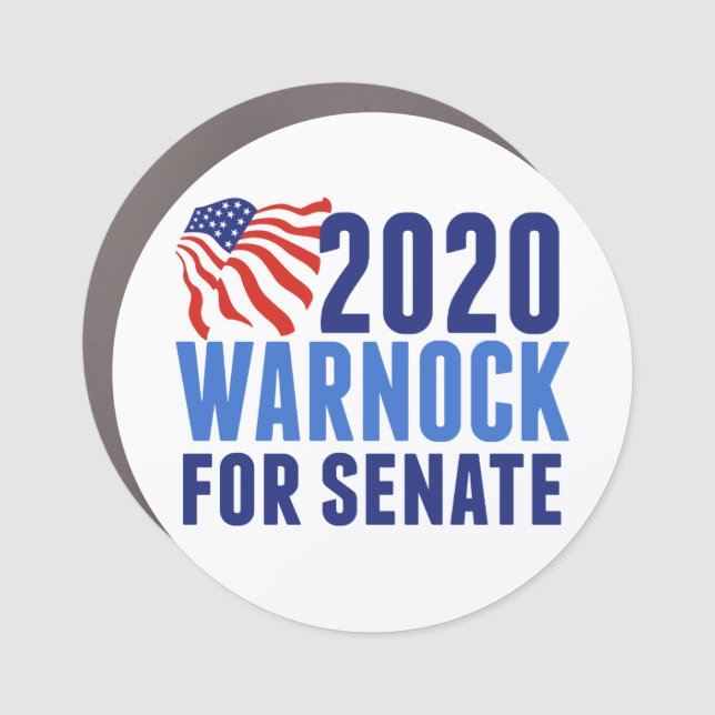 Warnock for Senate Car Magnet (Front)