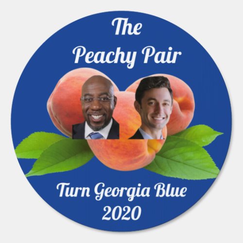 WarnockOssoff _ Peachy Pair Georgia Senate 2020 Sign