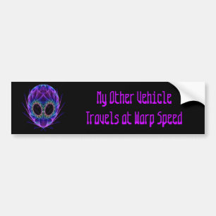 Warp Speed Bumper Sicker Sticker