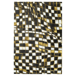 Warped Abstract Checkerboard Metal Print