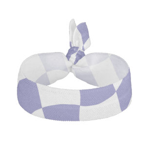Warped Checks Retro Psychedelic Elastic Hair Tie
