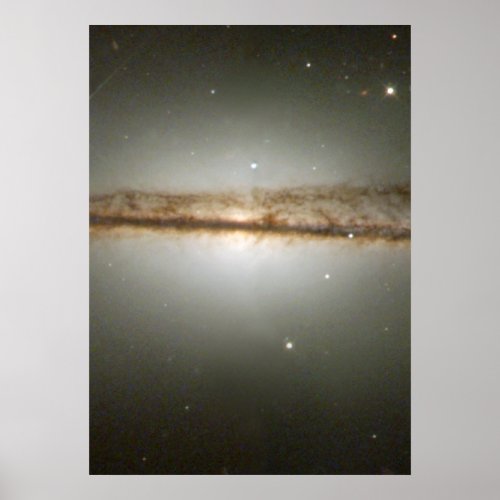 Warped Edge_On Galaxy ESO 510_G13 Poster