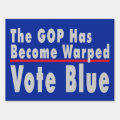 'Warped GOP' Double-sided Yard Sign | Zazzle