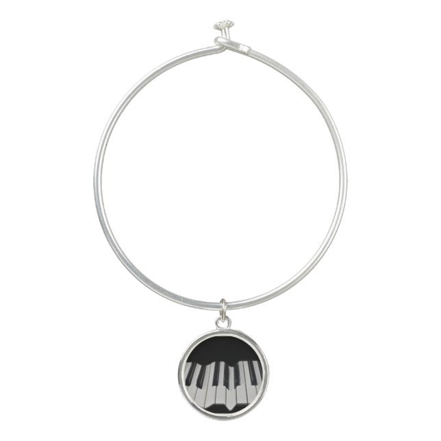 Warped Piano Keys Bangle Bracelet (Front)