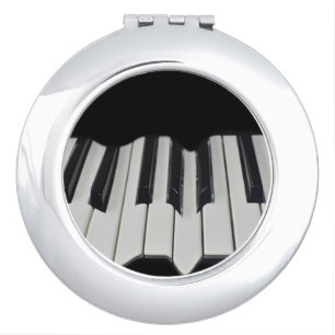 Warped Piano Keys Compact Mirror