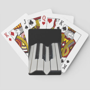 Warped Piano Keys Playing Cards