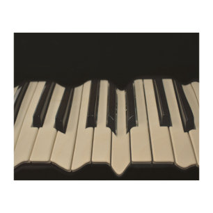 Warped Piano Keys Wood Wall Art
