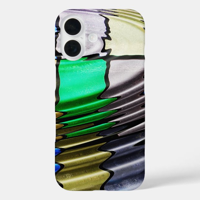 Warped Stained Glass Abstract Case-Mate iPhone Case (Back)