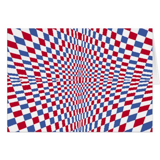 Warping square stylish pattern cards (Front Horizontal)