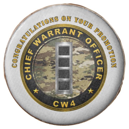 Warrant Officer4 CW4 Promotion Chocolate Covered Oreo