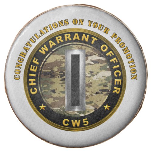 Warrant Officer 5 CW5 Promotion Chocolate Covered Oreo