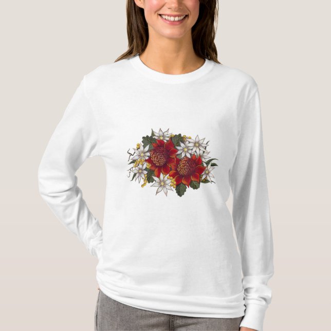 Warratha Flannel Flower T-Shirt (Front)