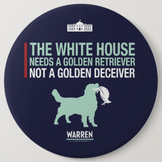 Warren 2020 - Bailey - Golden Retriever Button