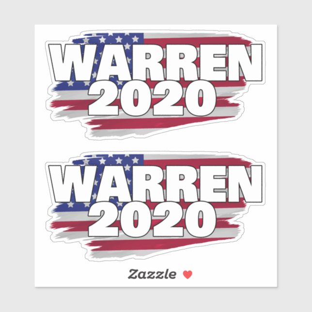 Warren 2020 sticker (Sheet)