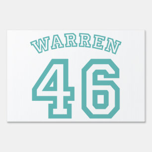 WARREN 46 lawn sign