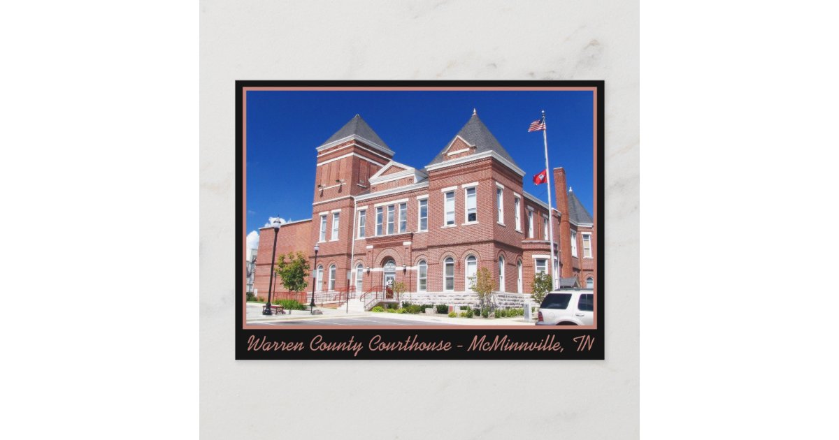 Warren County Courthouse McMinnville TN Postcard Zazzle