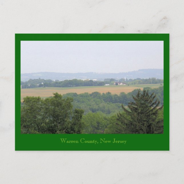 Warren County, New Jersey Postcard (Front)