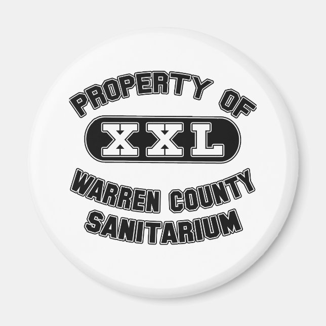 Warren County Sanitarium Products Magnet (Front)