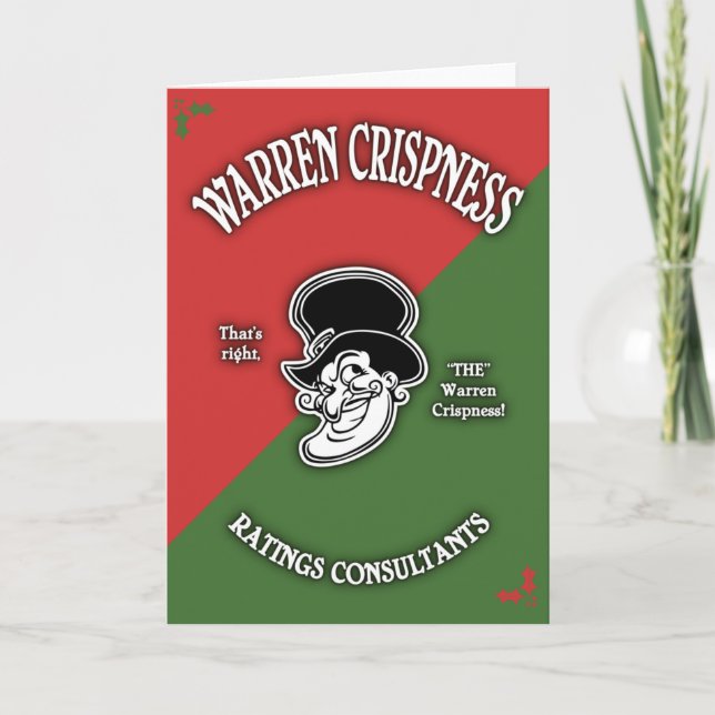 Warren Crispness - Ratings Holiday Card (Front)