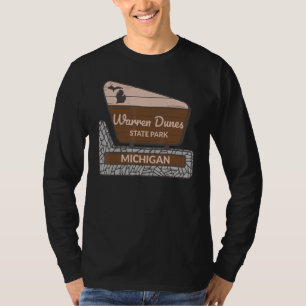 Warren Dunes State Park Michigan MI Welcome Sign V T-Shirt