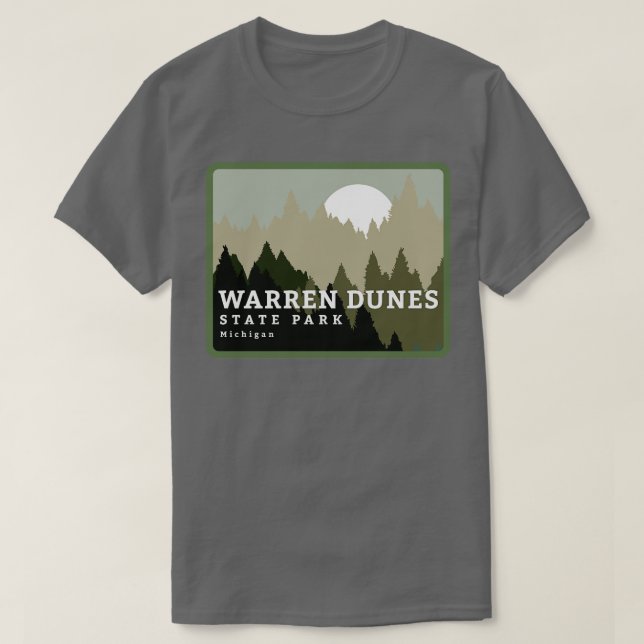 Warren Dunes State Park Michigan Wilderness T-Shirt (Design Front)
