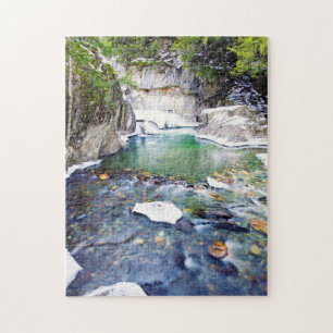 Warren Falls Vermont. Jigsaw Puzzle
