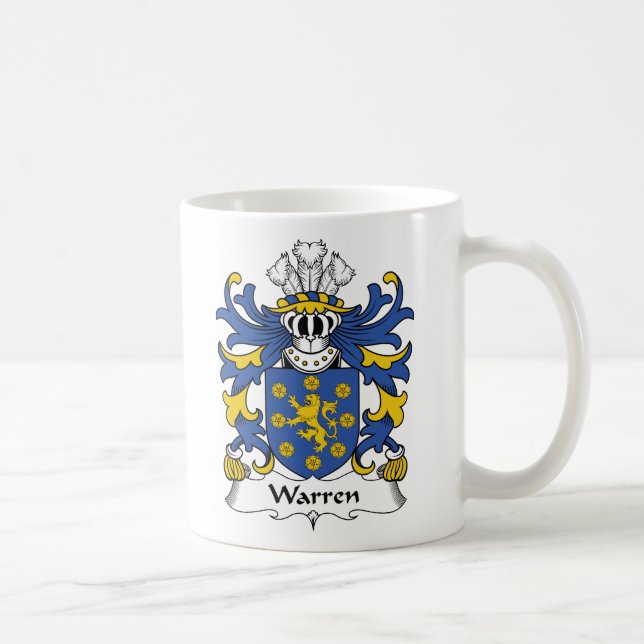 Warren Family Crest Coffee Mug (Right)