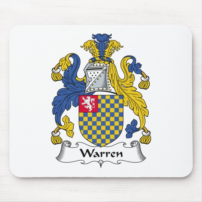 Warren Family Crest Mouse Pad (Front)
