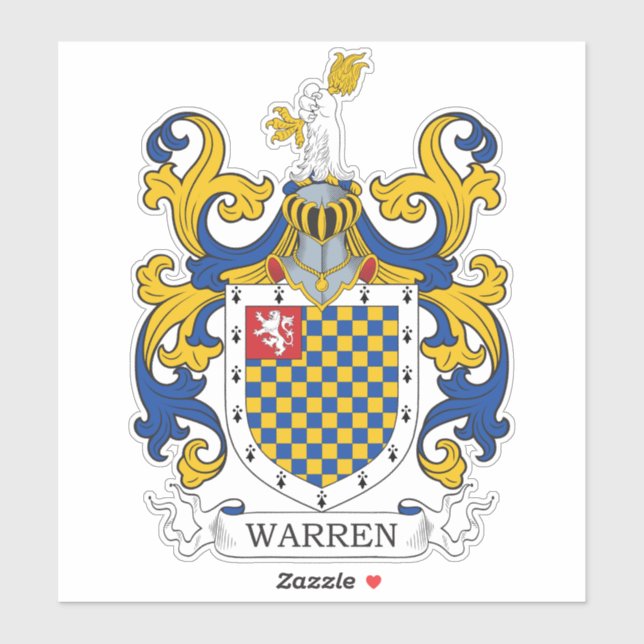 Warren Family Crest Sticker (Sheet)
