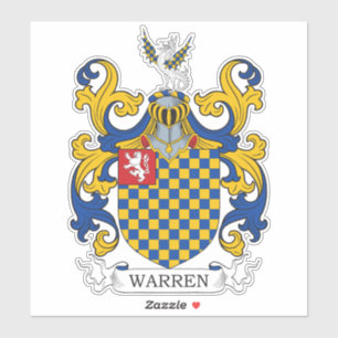 Warren Family Crest Sticker