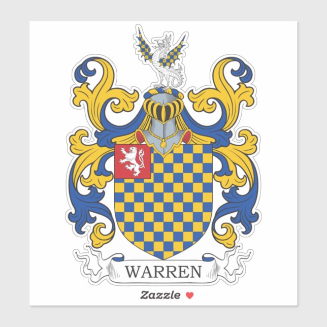 Warren Family Crest Sticker (Sheet)