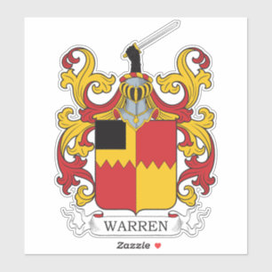 Warren Family Crest Sticker