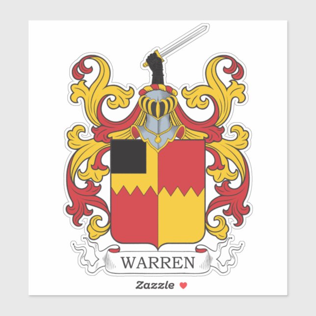 Warren Family Crest Sticker (Sheet)