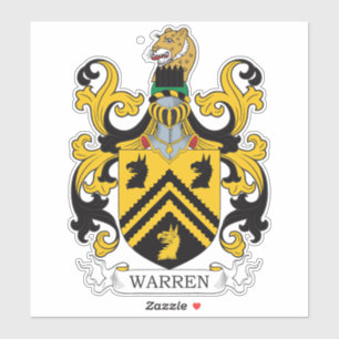 Warren Family Crest Sticker